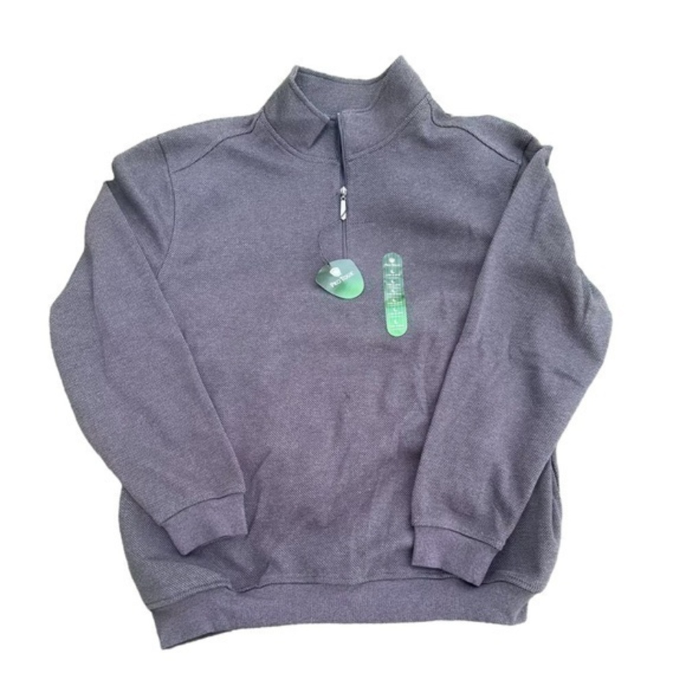 NWT Pro Tour Nine Iron Quarter Zip Pullover - Gray - Men’s Size Large